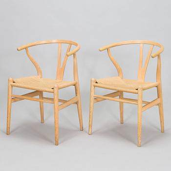 Hans J. Wegner, stolar, 8 st, CH-24 "Y-stolen" Carl Hansen & son. Danmark, 2000-tal.