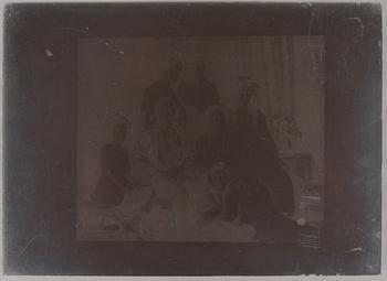 PARTI FOTONEGATIV PÅ GLASPLÅTAR, 14 st, ryska motiv, troligen 1920-tal.