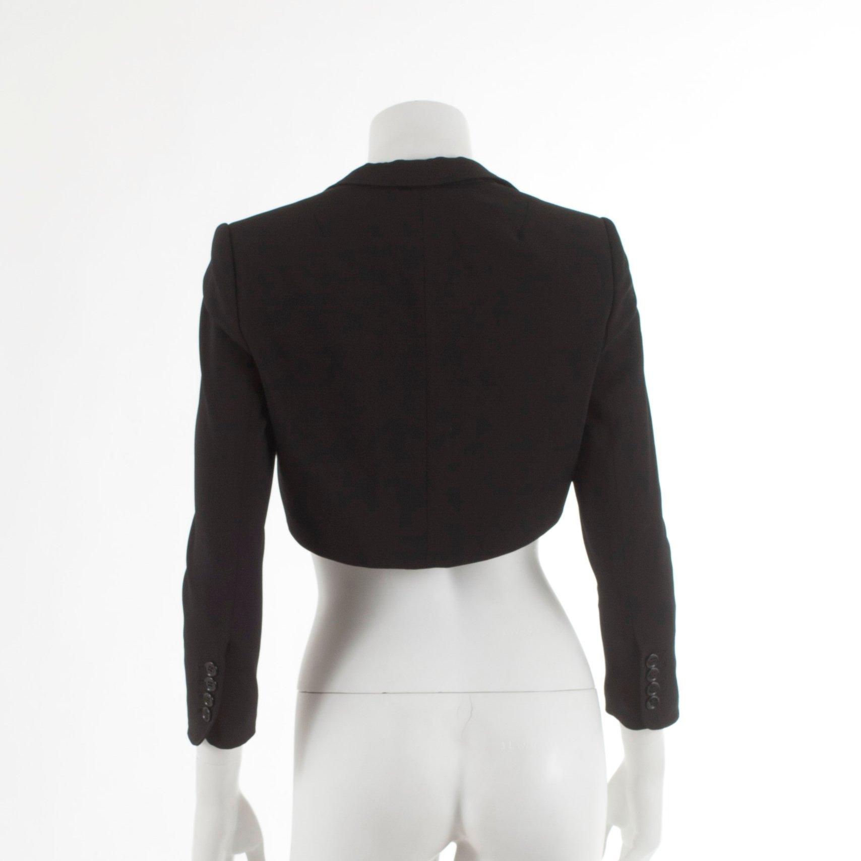 DOLCE & GABBANA, a black bolero. Size italian 40.