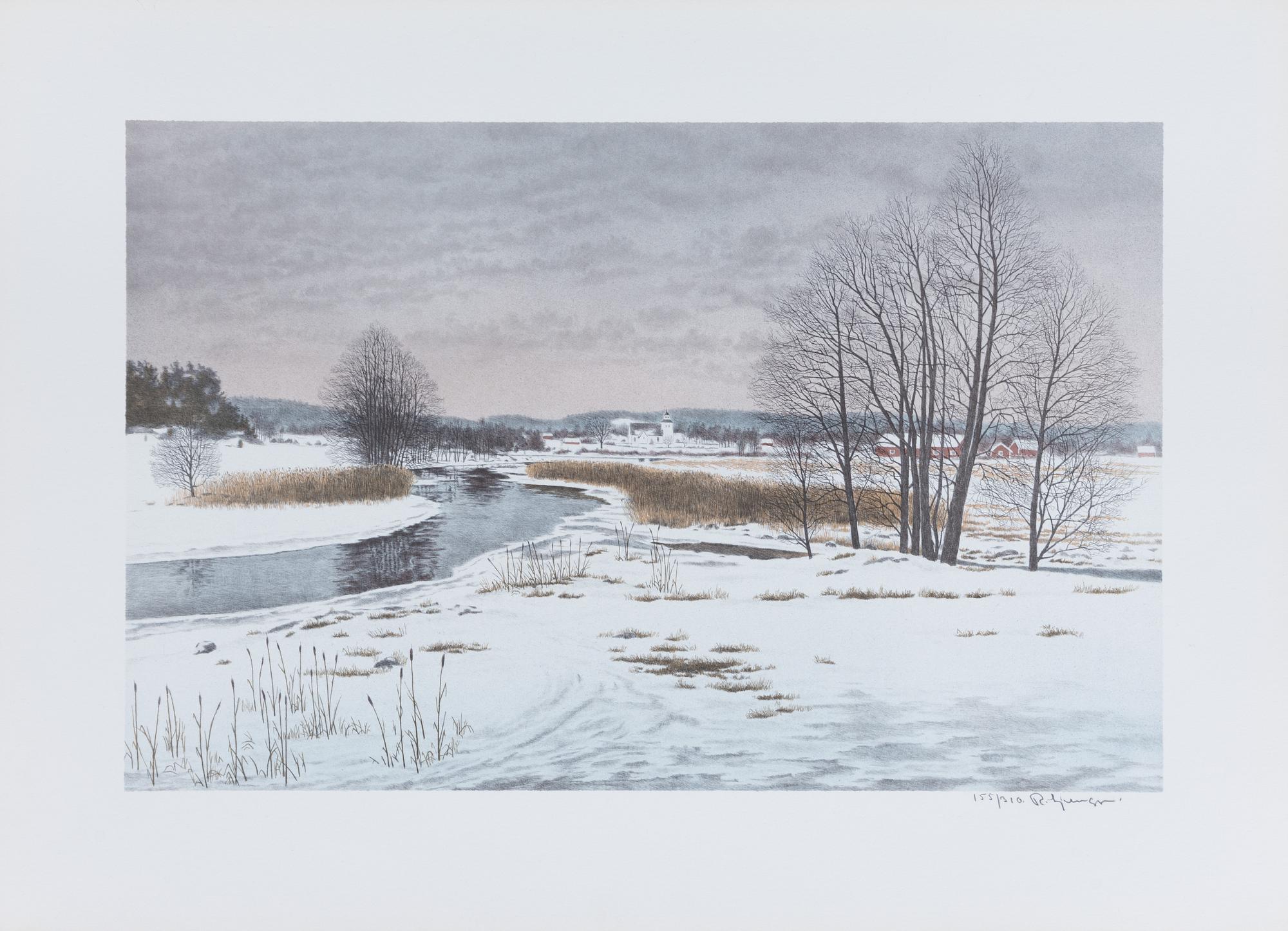 Reinhold Ljunggren, "Vinter", portfolio.