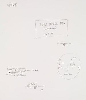 Irving Penn, "Single Oriental Poppy (Variety Unrecorded), New York, 1968".