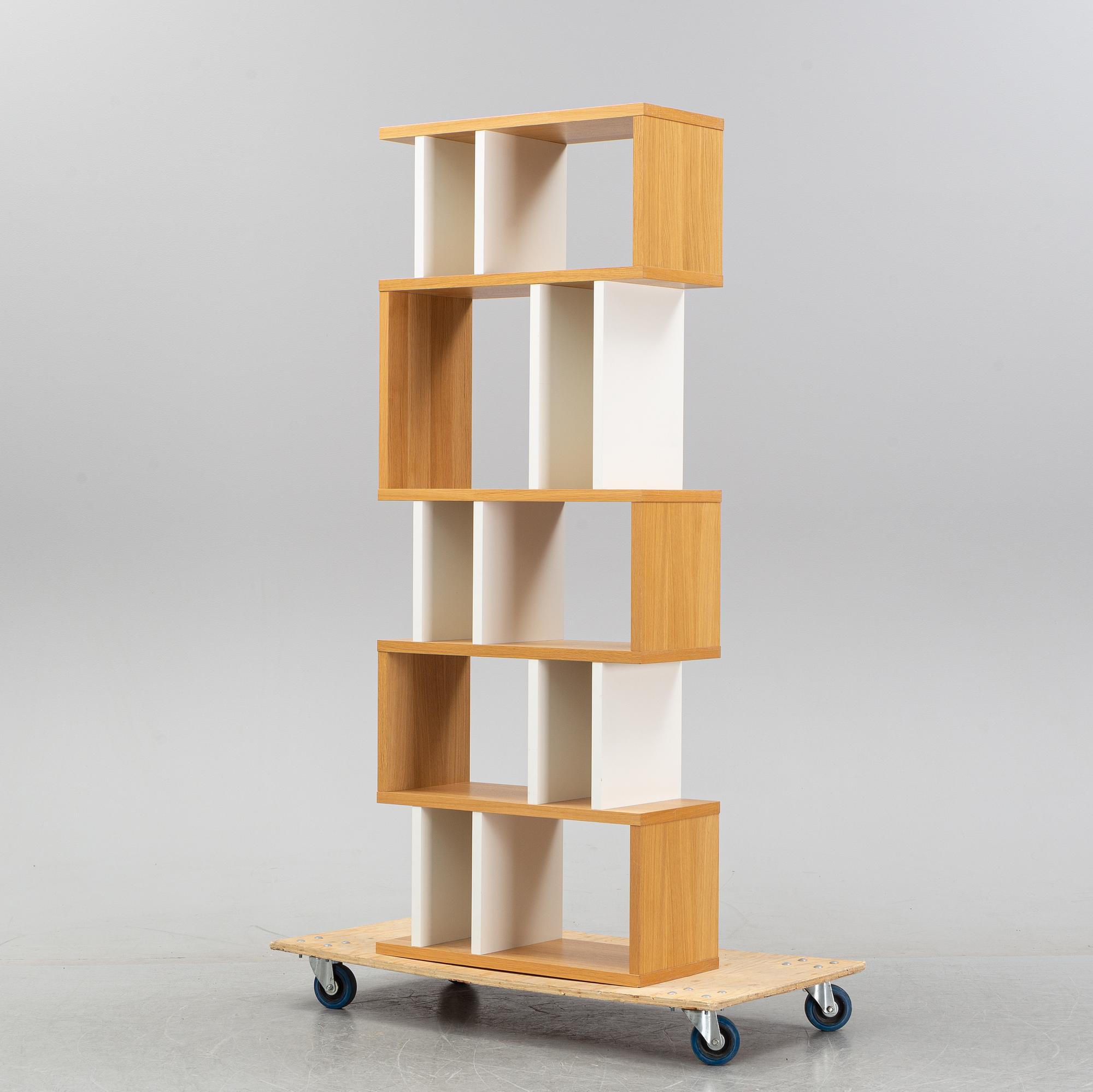 Terence Conran, a 'Counterbalance' oak bookcase, Content by Terence Conran.
