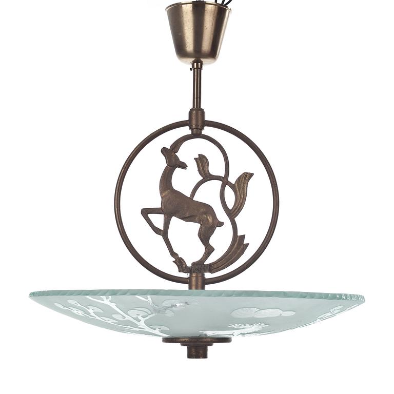 TAKLAMPA, Art deco, 1900-talets första hälft.