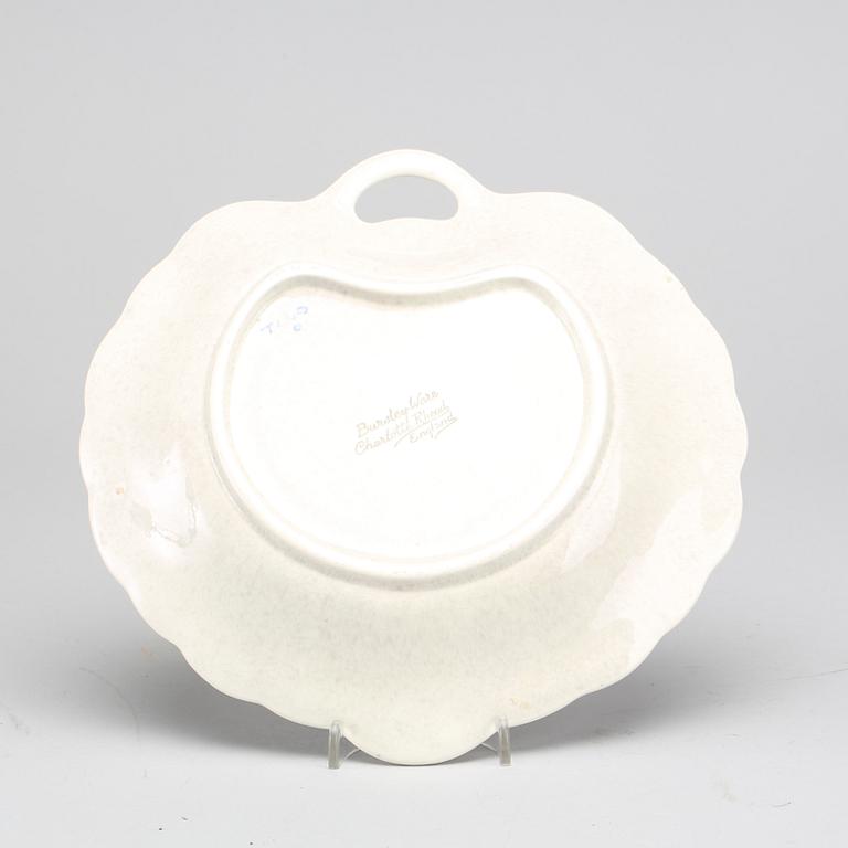 A CHARLOTTE RHEAD PLATE FROM BURSLEY WARE.