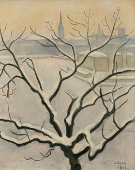 Einar Jolin, Vinterbild, Stockholm.