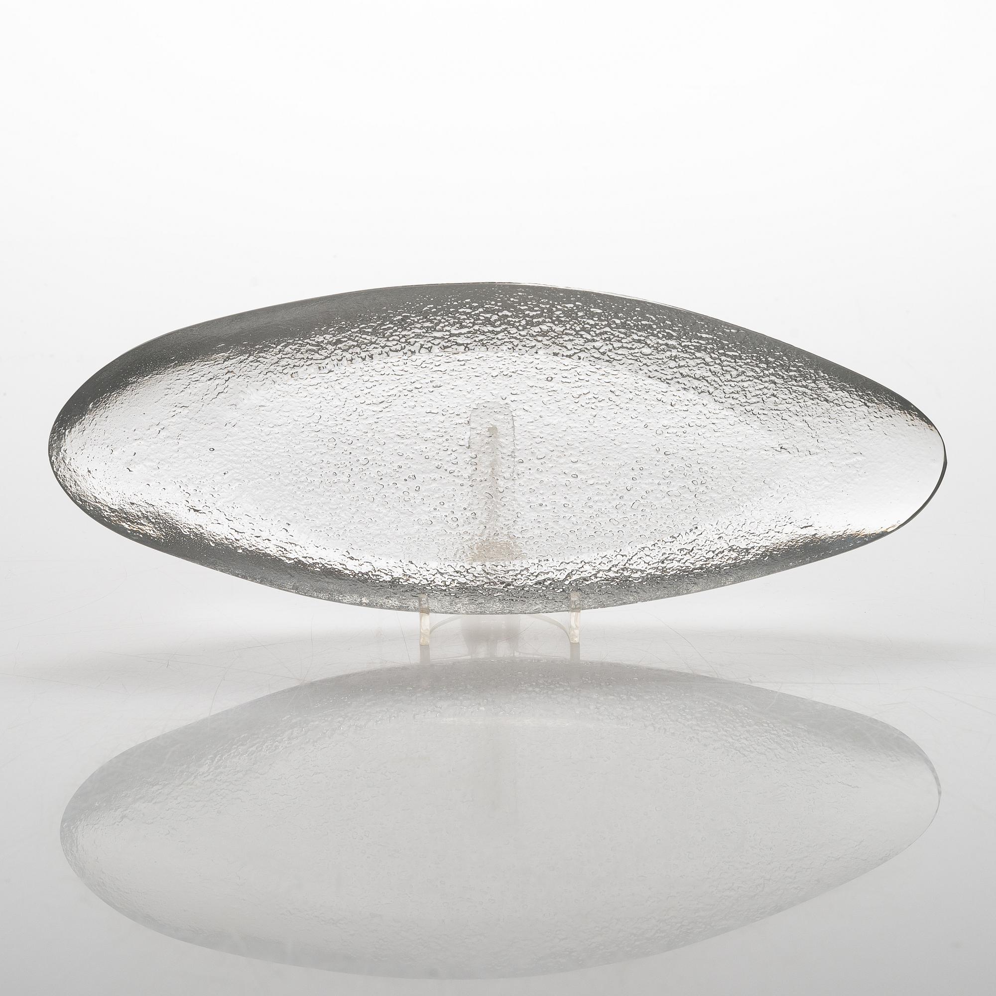 Tapio Wirkkala, lasiveistos, 3587, signeerattu Tapio Wirkkala Iittala -56.