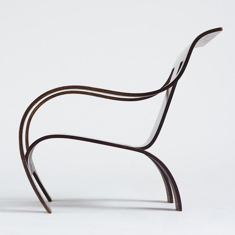 Gerald Summers, an easy chair, probably executed on license in Sweden for Makers of Simple Furniture, 1930-40's.