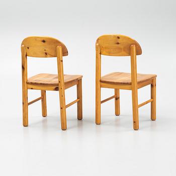 Rainer Daumiller, a set of 6 pine chairs, Denmark, late 20th century.