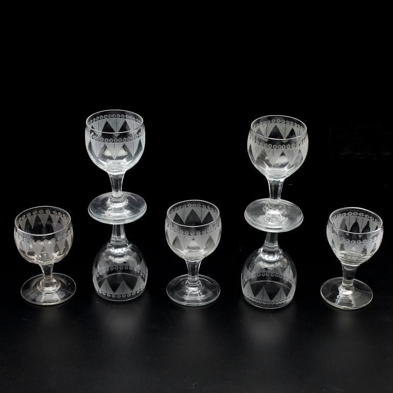 DRICKSGLAS, 3+7, 1800-tal.