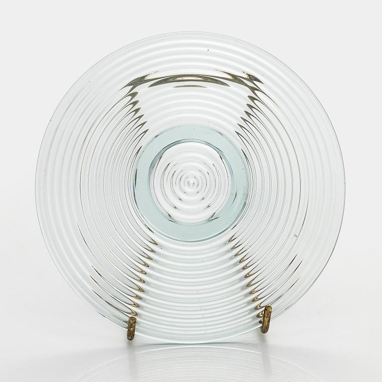 Aino Aalto, glass model 4059 and a plate 4147, for Karhula Glassworks, in production 1937-1938.