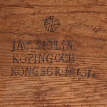 SPELBORD, av Jacob Sjölin (mästare i Köping och Kungsör 1767-1785), rokoko.