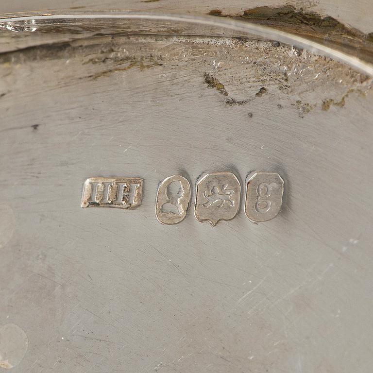 Hyam Hyams, skrin med lock, silver, London, England 1821-1822.