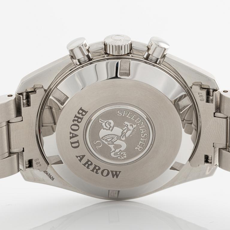 Omega, Speedmaster, Broad Arrow, kronograf, armbandsur, 42 mm.