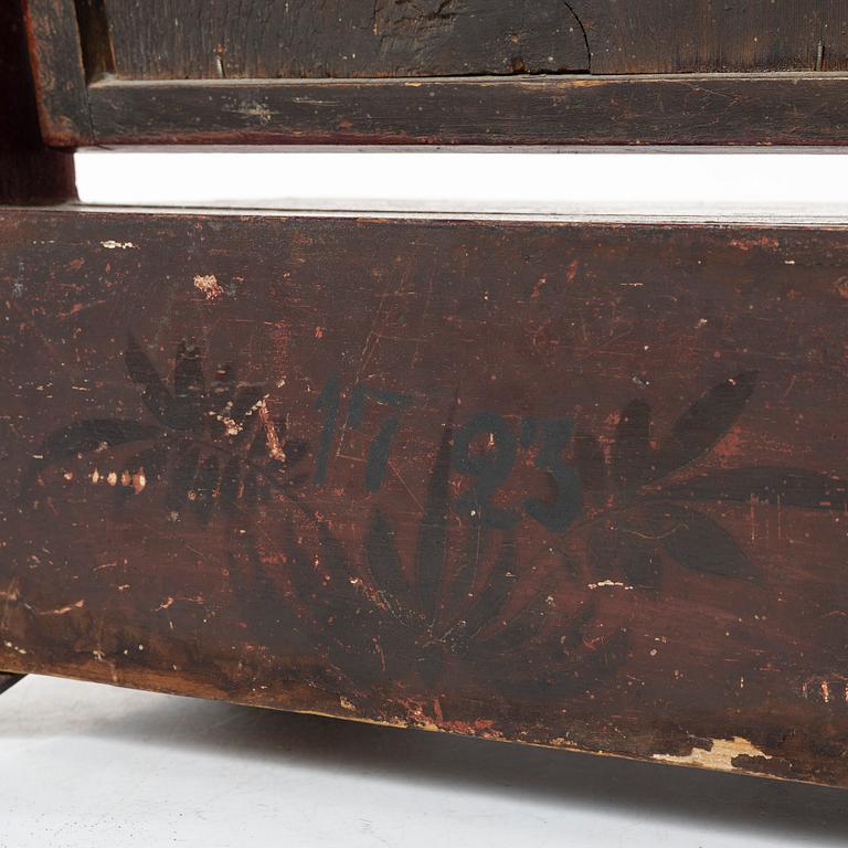 Chest of drawers mirror, first half of the 18th century, marked 1723.