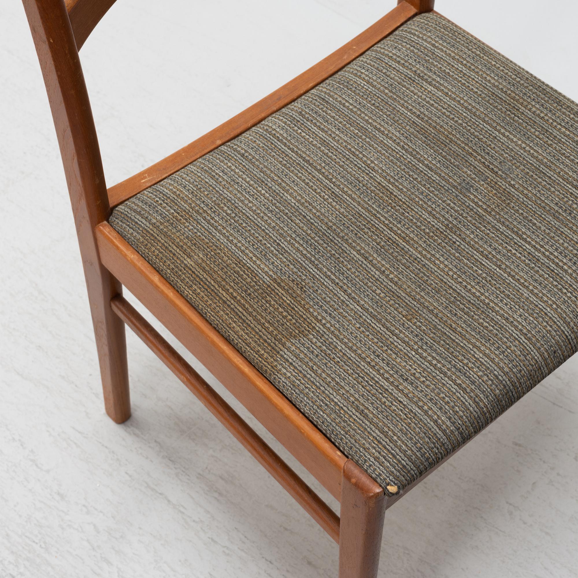 A 7-piece teak dining group, 1960's.