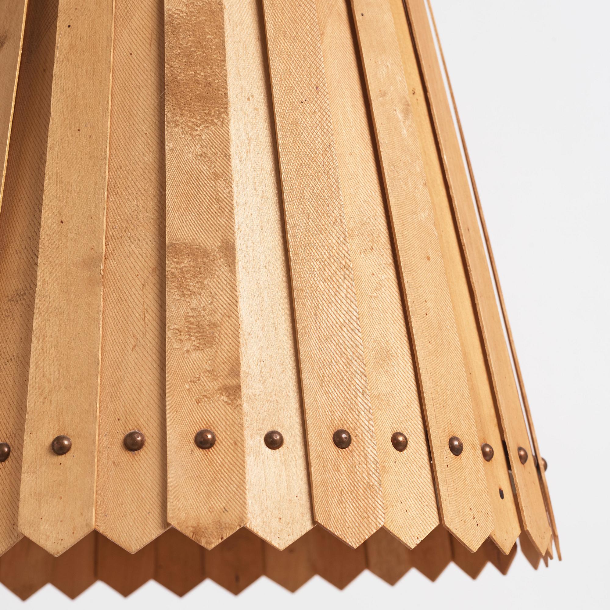 Carl-Axel Acking, & Sven Hesselgren, a ceiling lamp, Asea, 1940s.