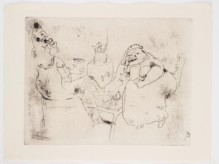 MARC CHAGALL, 71 st etsningar ur upplagan om 285 exemplar på Arches/MBM/J. Perrigot-papper, 1923-1948.