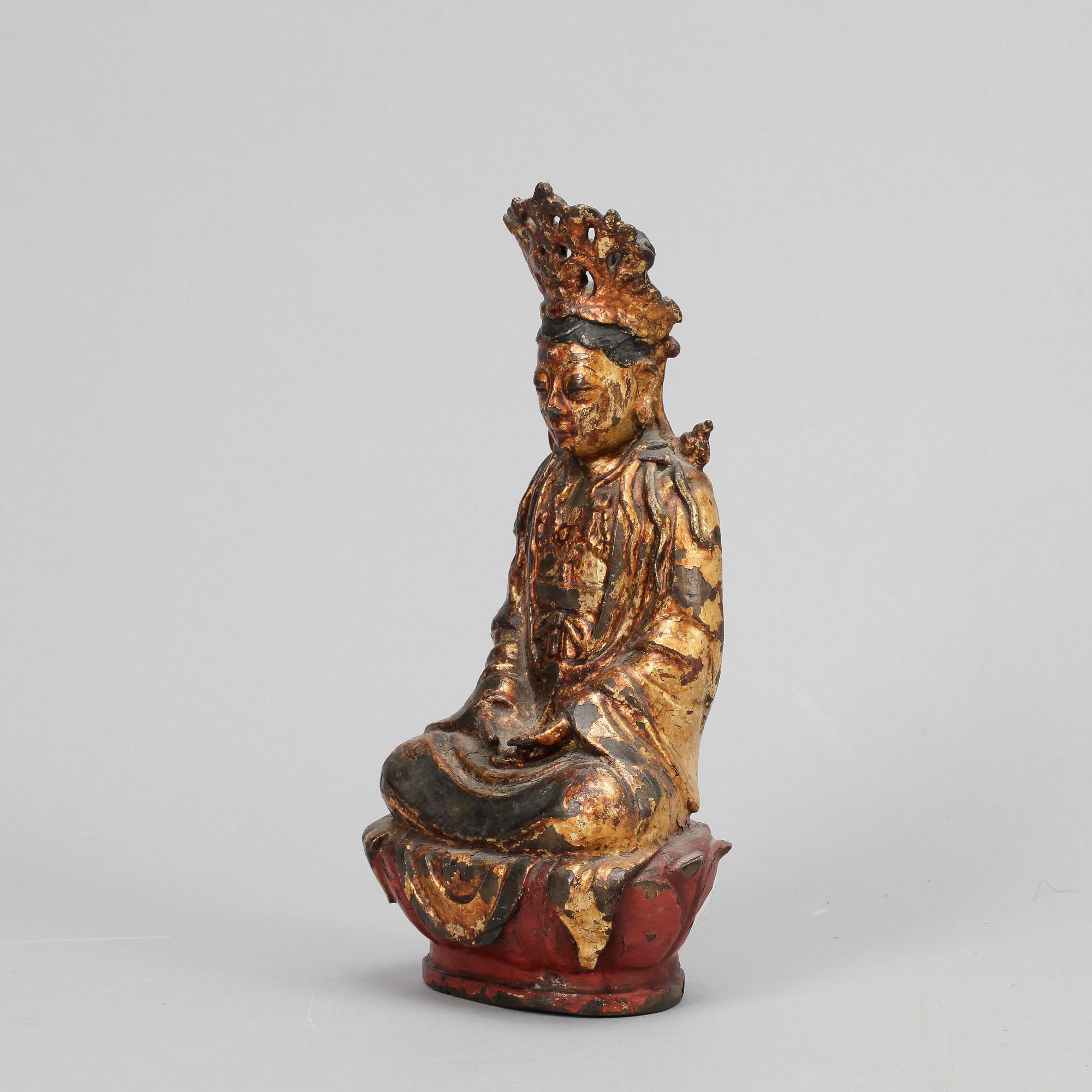 BUDDHA, metall, Kina, 18/1900-tal.