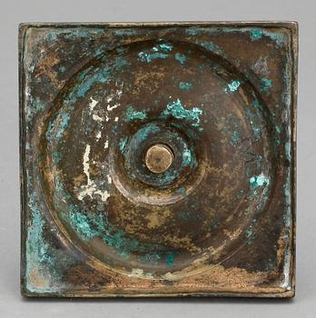 LJUSSTAKE, mässing, barock 1700-tal.