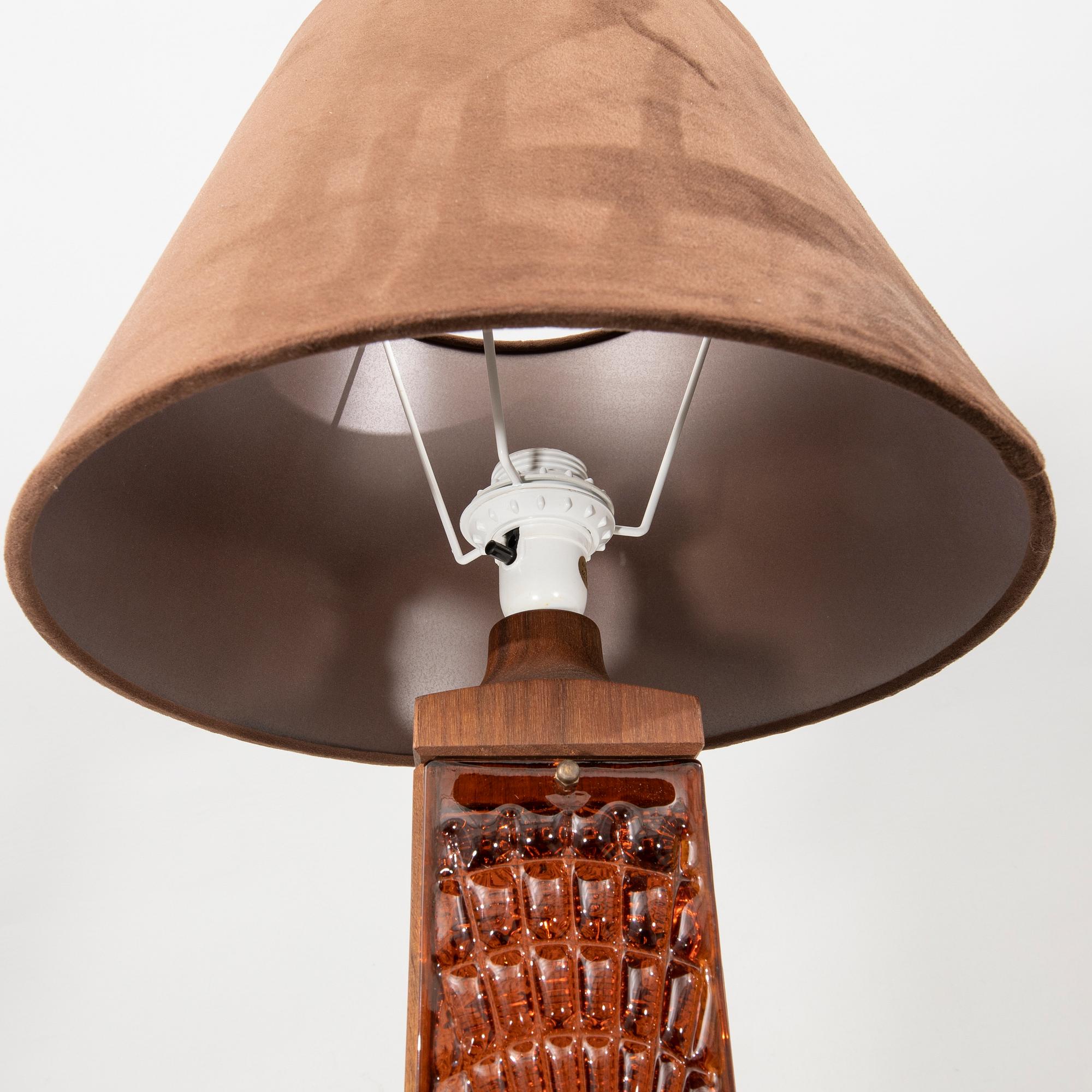 Table lamps a pair 1970s.