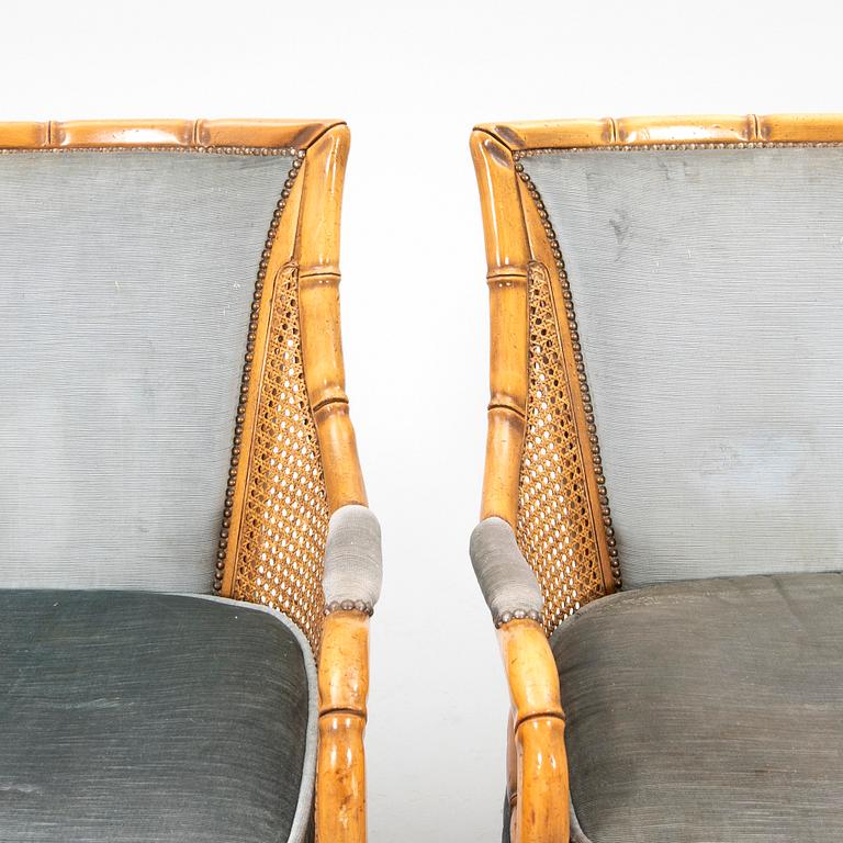 A pair of easy chairs from the second half of the 20th century.