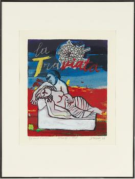 Beverloo Corneille, 12 silkscreen in colour, 1990, signed EA. "Hommage à Verdi".