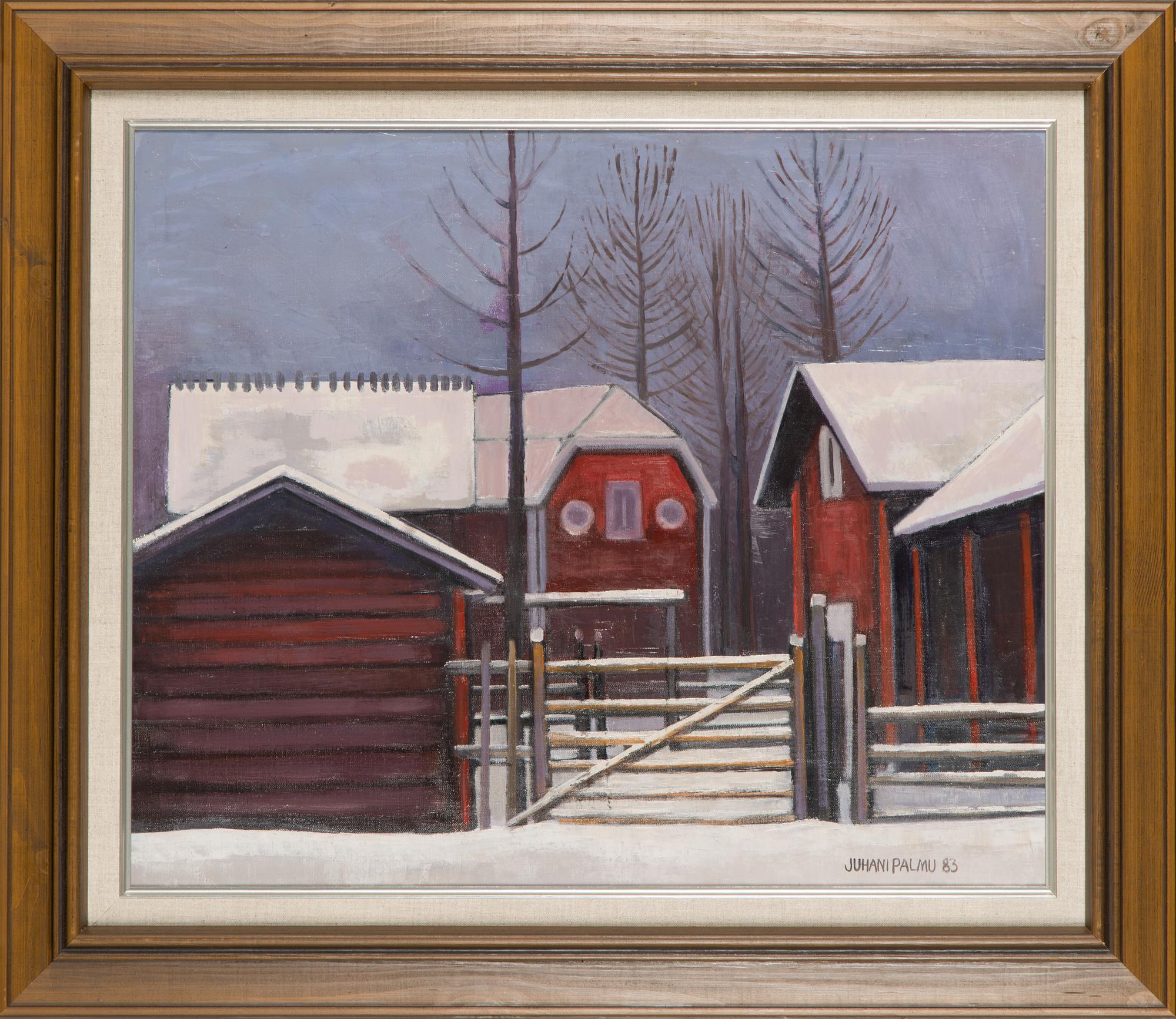 Juhani Palmu, oil on canvas, signed and dated -83.