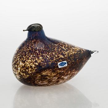 Oiva Toikka, a glass bird, signed Oiva Toikka Nuutajärvi.
