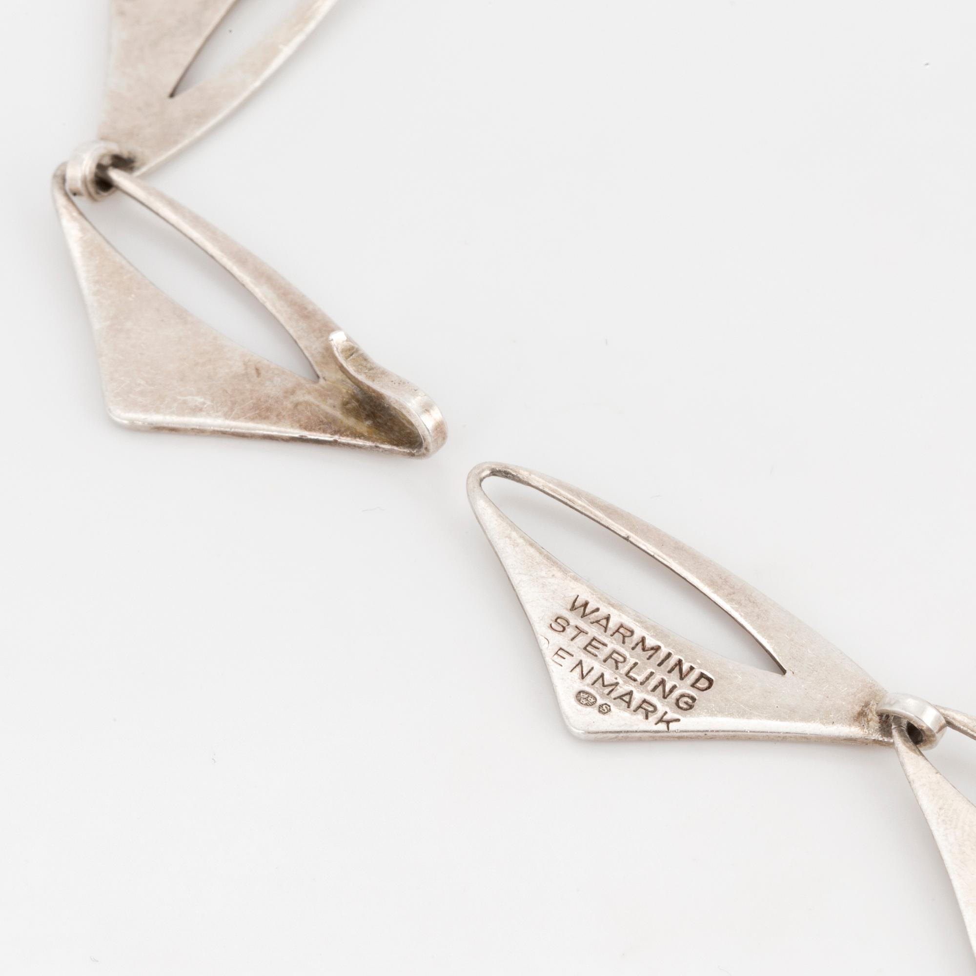 POUL WARMIND, Necklace, sterlingsilver,  Denmark.