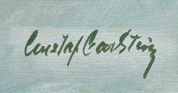 GUSTAF CARLSTRÖM, olja på duk, sign.