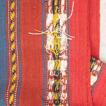 Tältband Turkmenskt antikt ca 1200x38 cm.