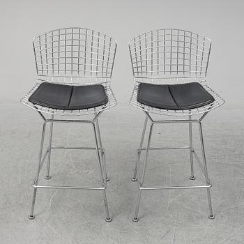 HARRY BERTOIA, a pair of bar stools, Knoll International.