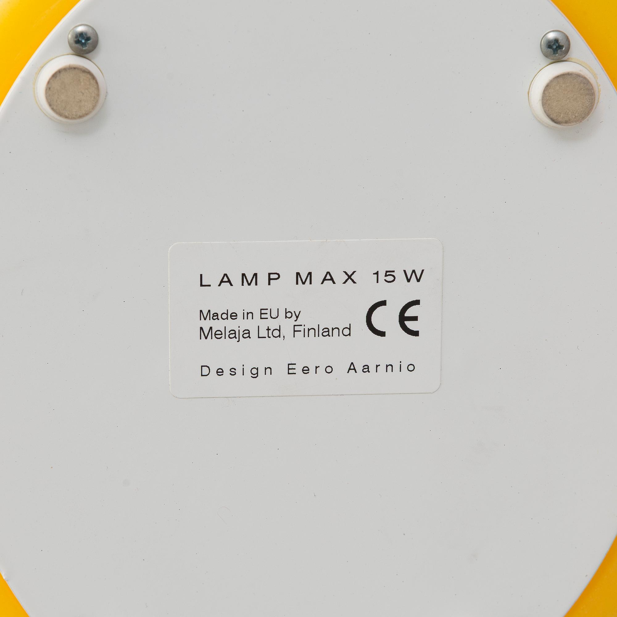 Eero Aarnio, pöytävalaisin "Swan" Melaja Oy, 2007.