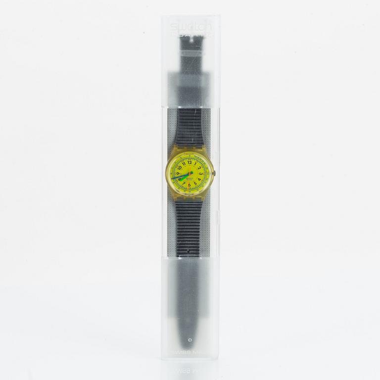 Swatch, Lemon Iceberg, wristwatch, 34 mm.