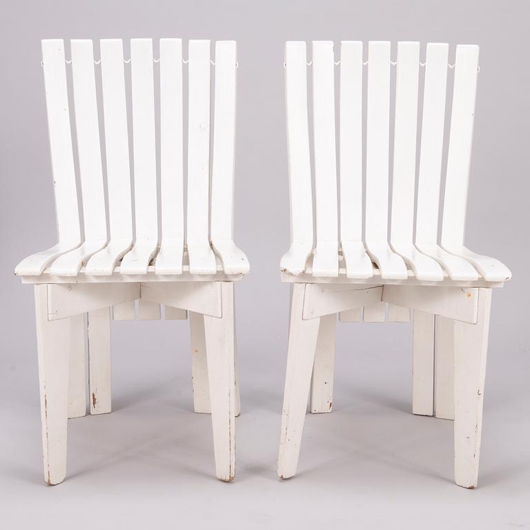 Alvar Aalto, Trädgårdsmöblemang, 5 delar, "Aurinko-serien", Artek 1900-talets.