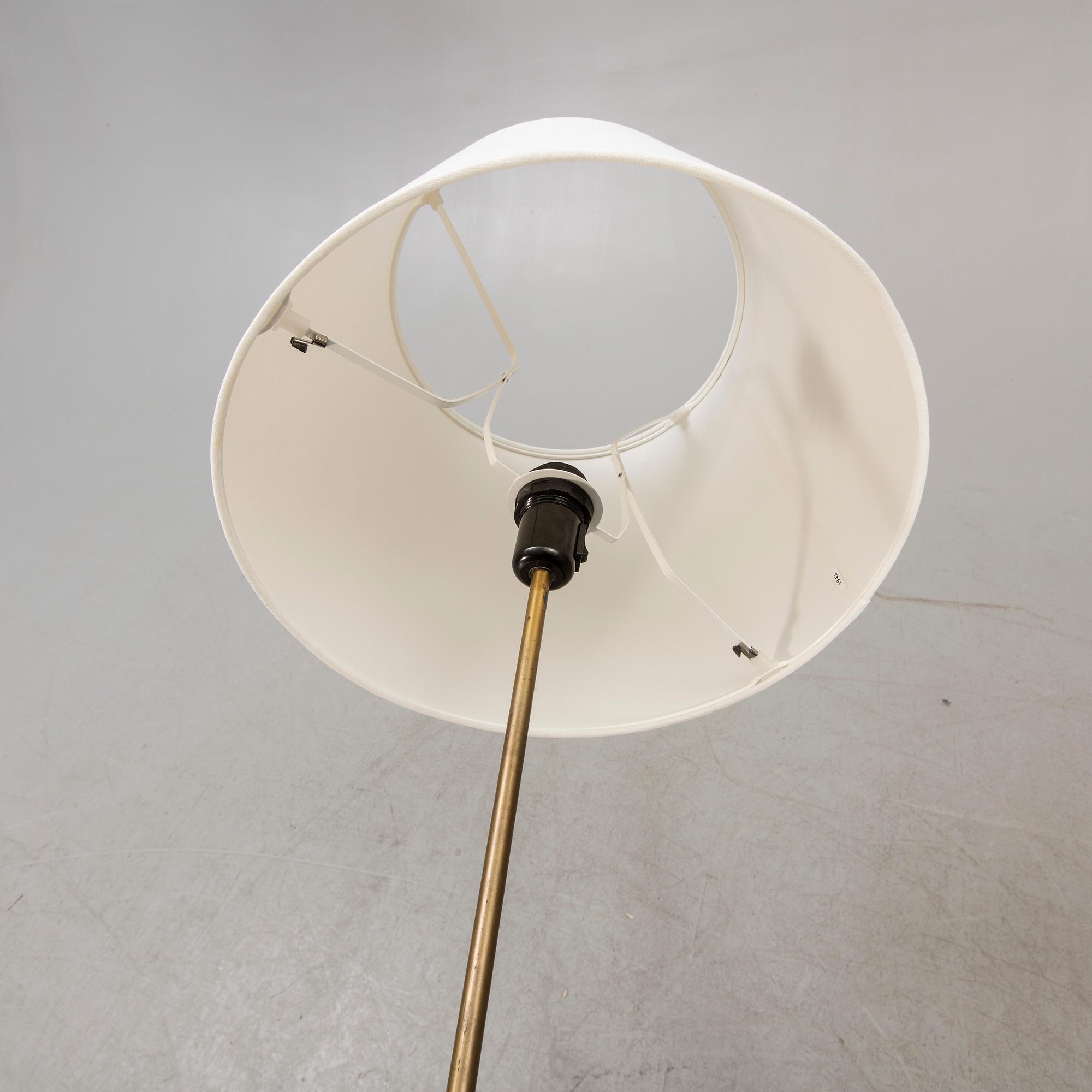 An Alf Svensson 1950s floor lamp G-30R for Bergboms.
