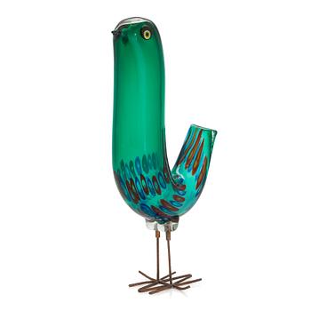 Alessandro Pianon, a 'Pulcino' glass sculpture of a bird, Vistosi, Italy 1960s.