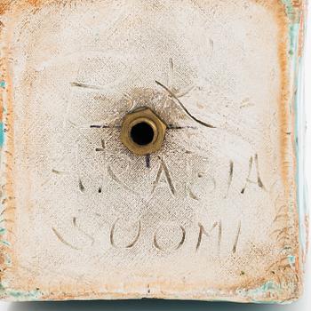 Birger Kaipiainen, bordslampa, stengods, signerad BK Arabia Finland.