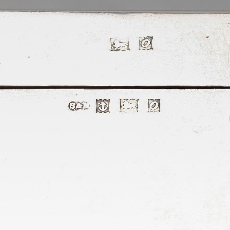 CIGARETTSKRIN, silver, Birmingham 1963.