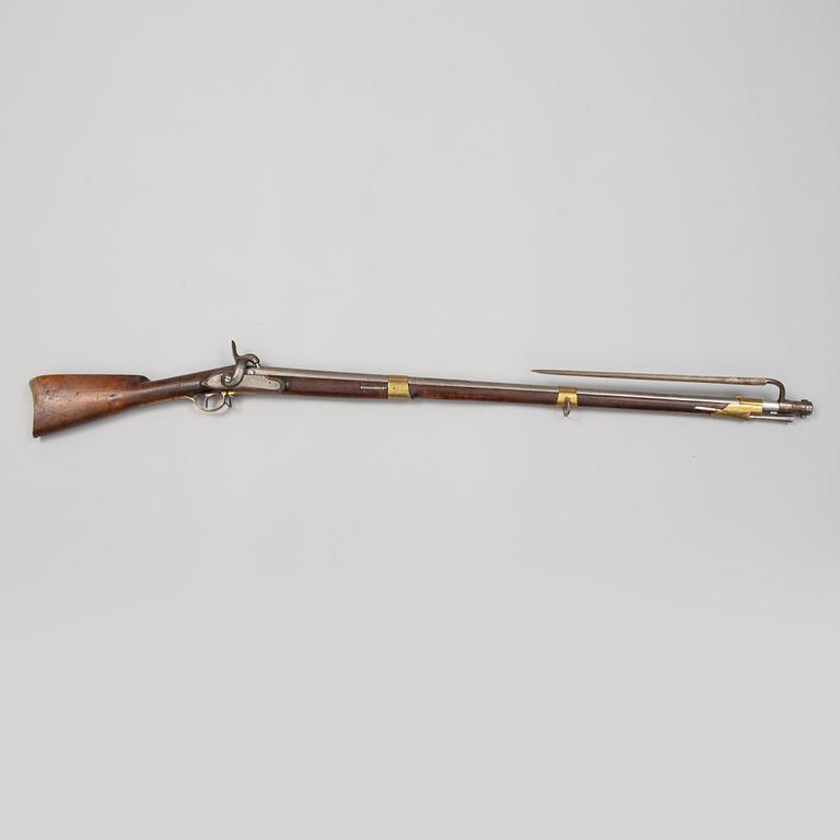 A Swedish percussion gun 1815-49 pattern.
