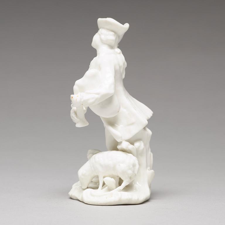 FIGURIN, mjukt porslin. Marieberg, 1700-tal.