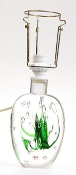 BORDSLAMPA, glas, Vicke Lindstrand, Kosta.