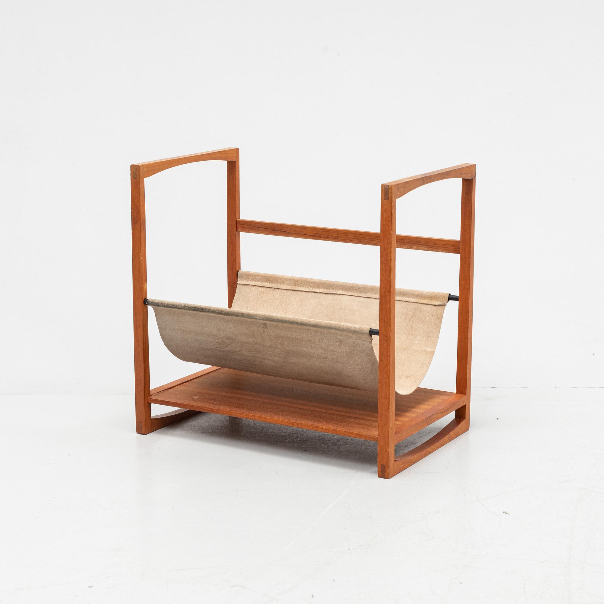Kai Kristiansen, a teak magazine rack from Sika möbler, Denmark, 1960's ...