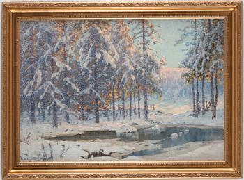 Anshelm Schultzberg, Winter landscape.