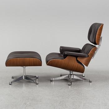 CHARLES & RAY EAMES, a Lounge Chair and Ottoman, Vitra, 2010's.