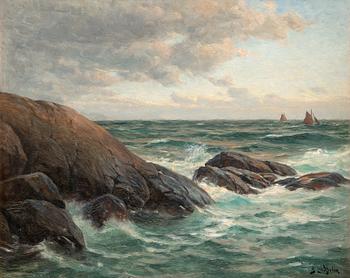 Berndt Lindholm, WAVES AGAINST THE SHORE.