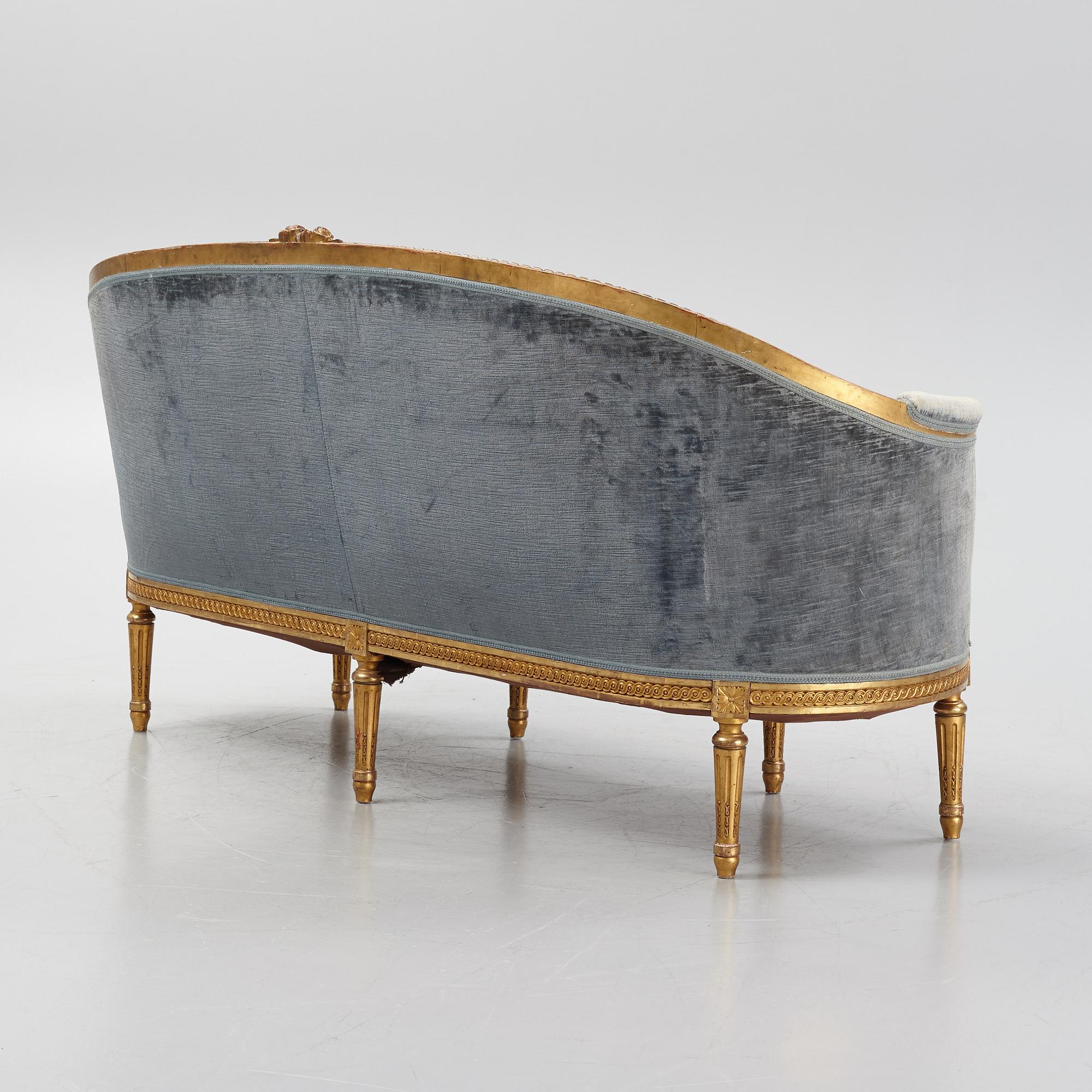 a gustavian style sofa from around 1900,