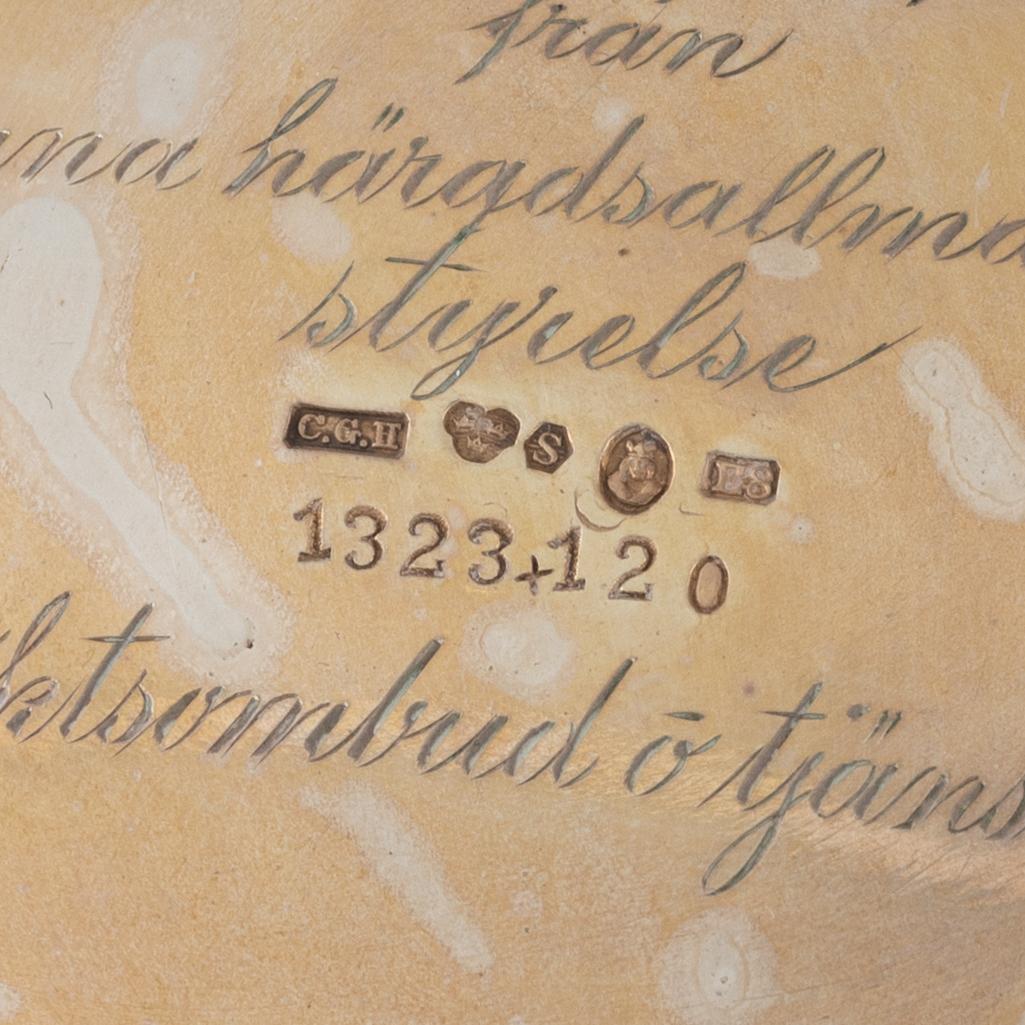 Bägare, 5 st, silver, bl.a. GAB, Stockholm, 1968.