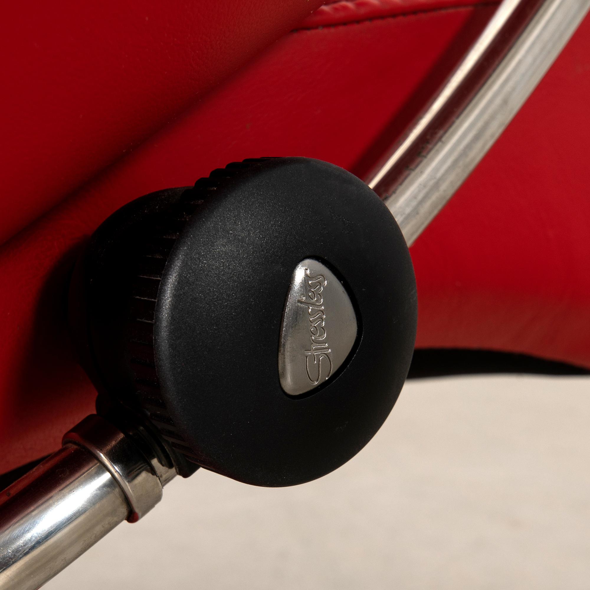 Armchair and footstool "Stressless Jazz", Ekornes 2000s.