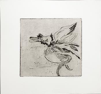 HANS WIGERT, torrnålsgravyrer 3 st. Sign.